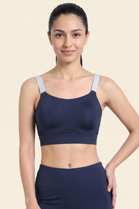 Zelocity High Impact Quick Dry Sports Bra - Black Iris — thumbnail 2